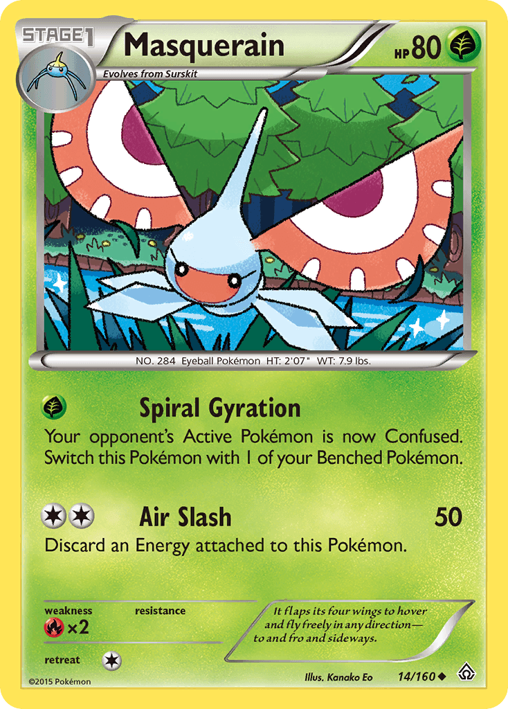 Masquerain, carta 14 de Primal Clash