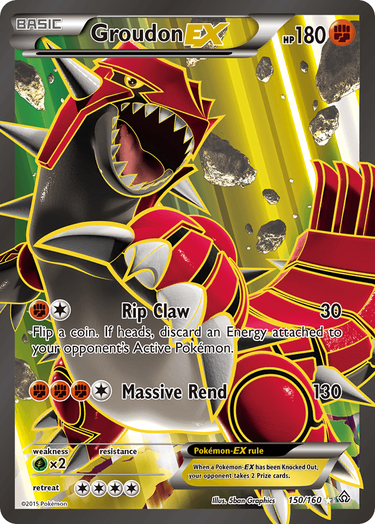 Groudon EX, carta 150 de Primal Clash