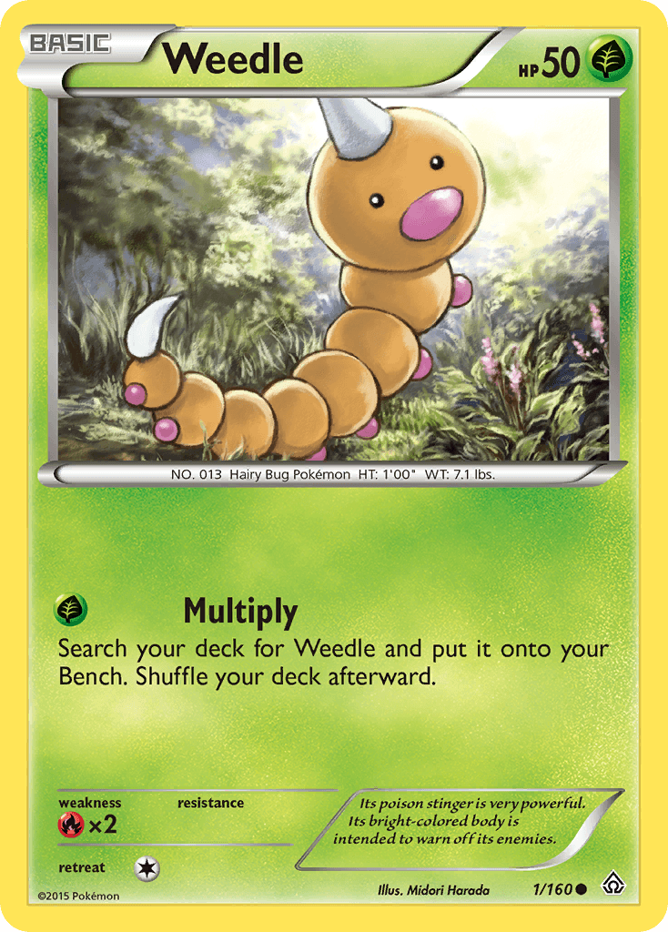 Weedle, carta 1 de Primal Clash