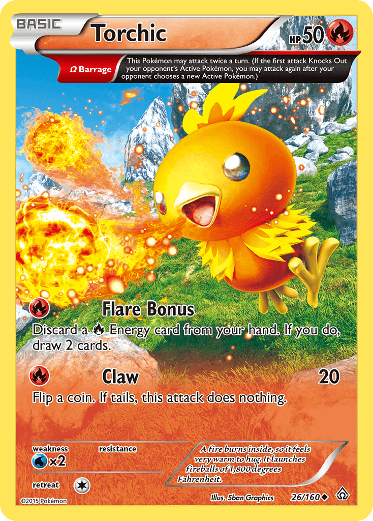 Torchic, carta 26 de Primal Clash