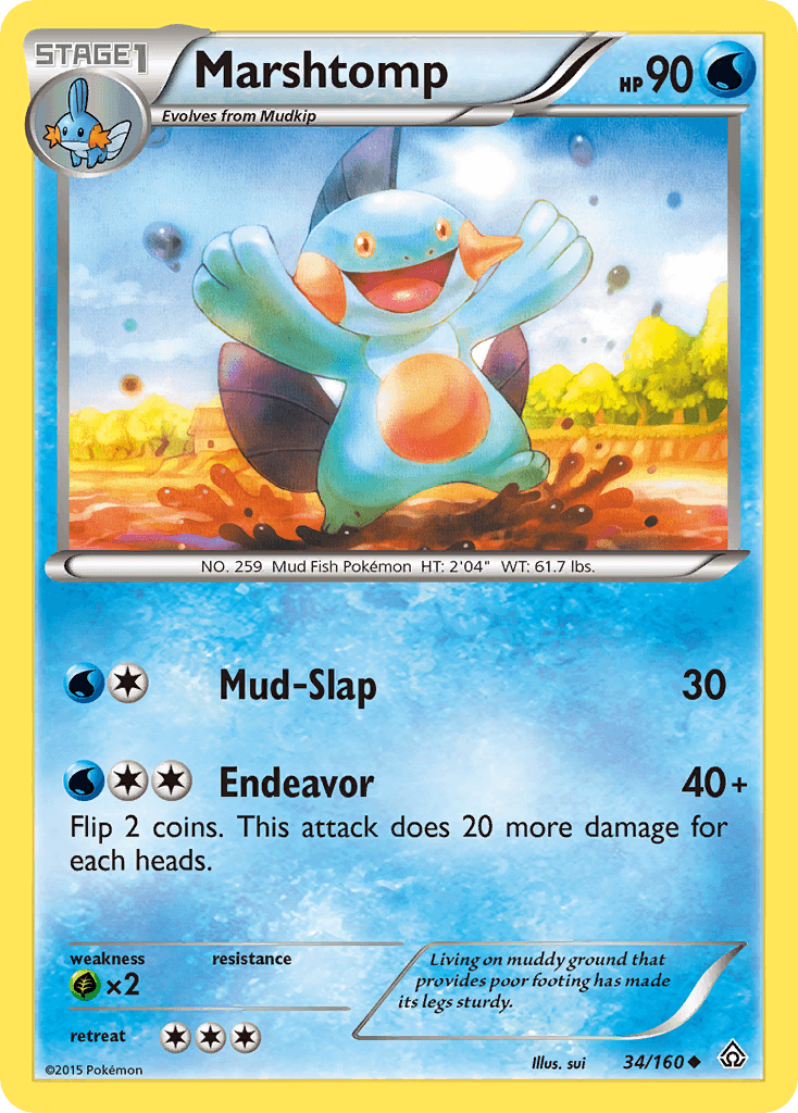 Marshtomp, carta 34 de Primal Clash