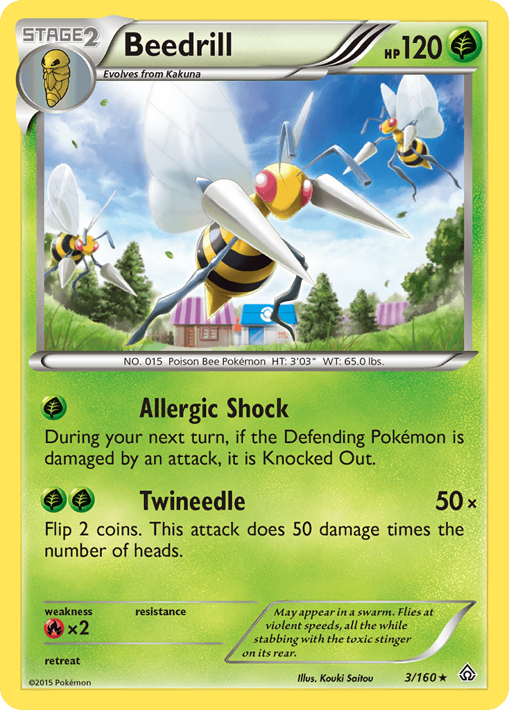 Beedrill, carta 3 de Primal Clash