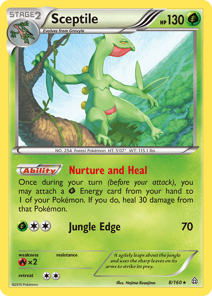 Sceptile, carta 8 de Primal Clash