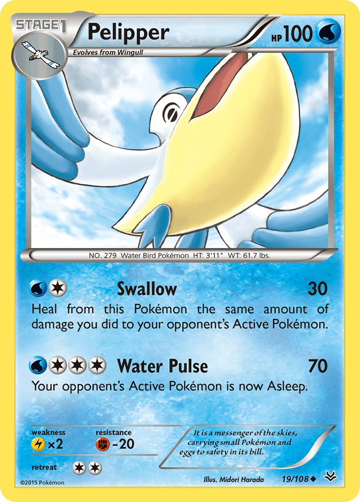 Pelipper, carta 19 de Roaring Skies