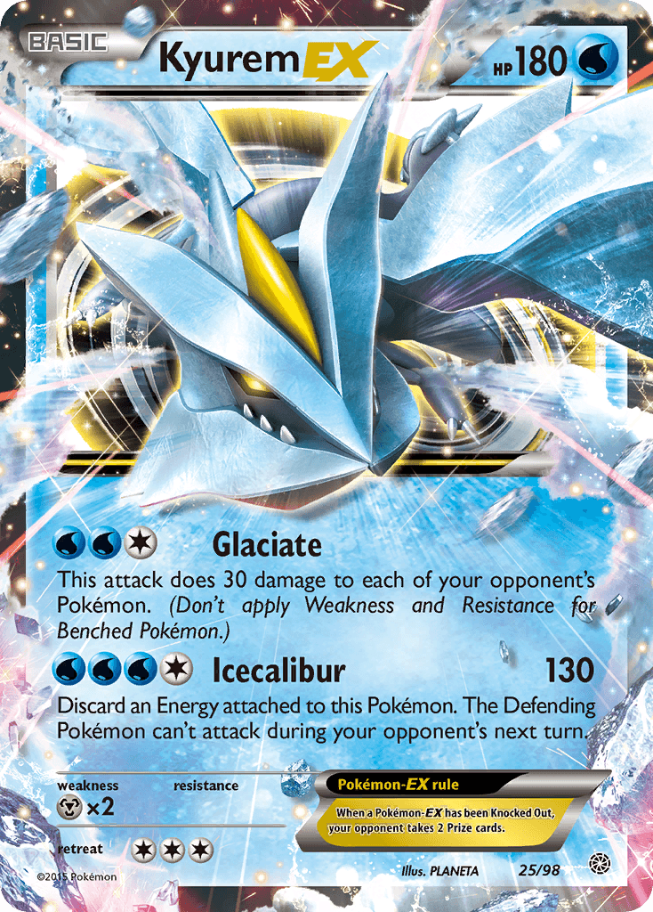 Kyurem EX, carta 25 de Ancient Origins