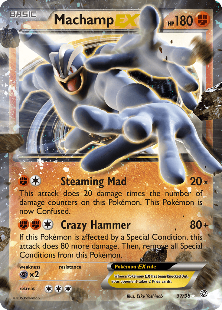 Machamp EX, carta 37 de Ancient Origins