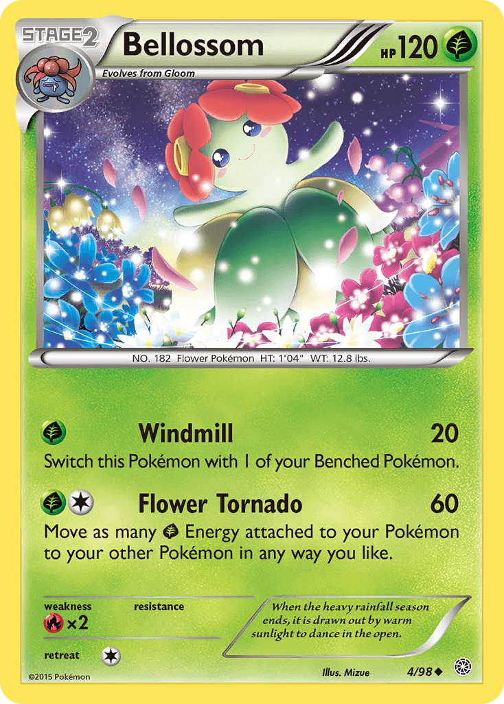 Bellossom, carta 4 de Ancient Origins