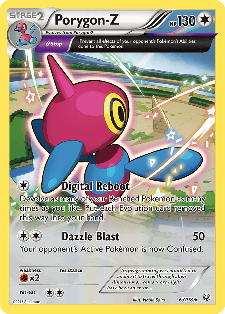 Porygon-Z, carta 67 de Ancient Origins