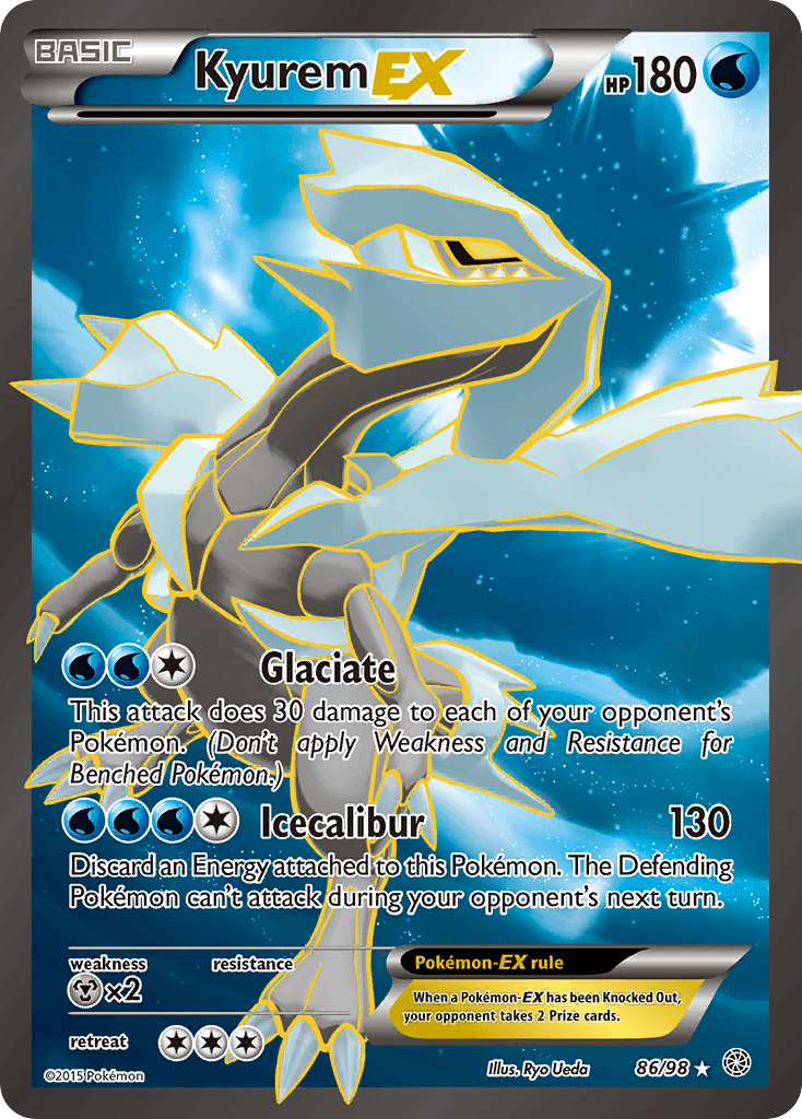 Kyurem EX, carta 86 de Ancient Origins