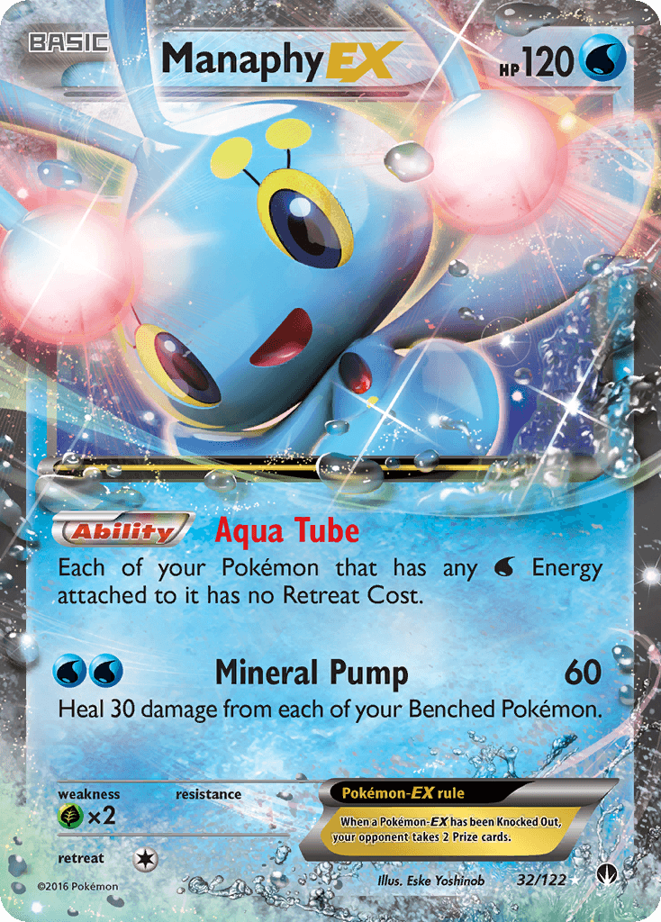 Manaphy EX, carta 32 de BREAKpoint