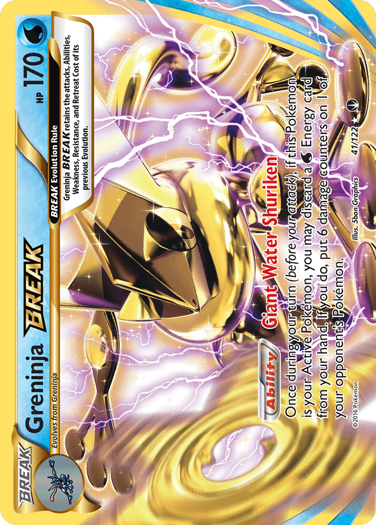 Greninja BREAK, carta 41 de BREAKpoint