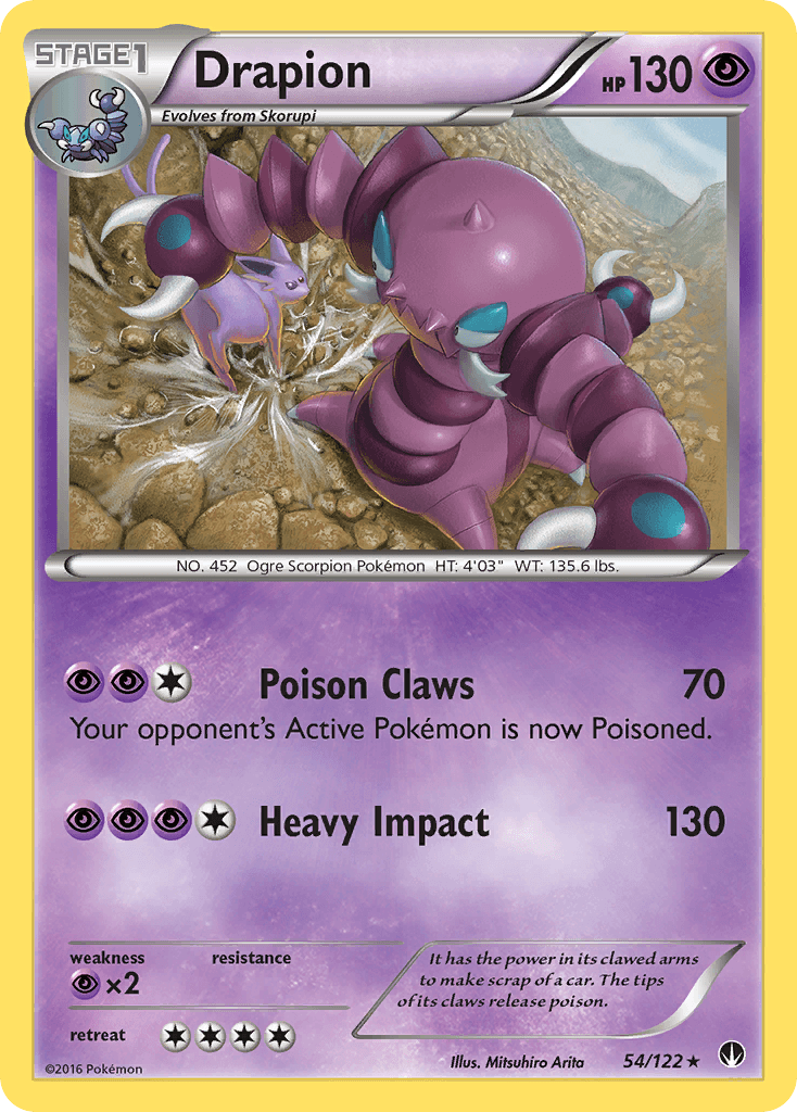 Drapion, carta 54 de BREAKpoint
