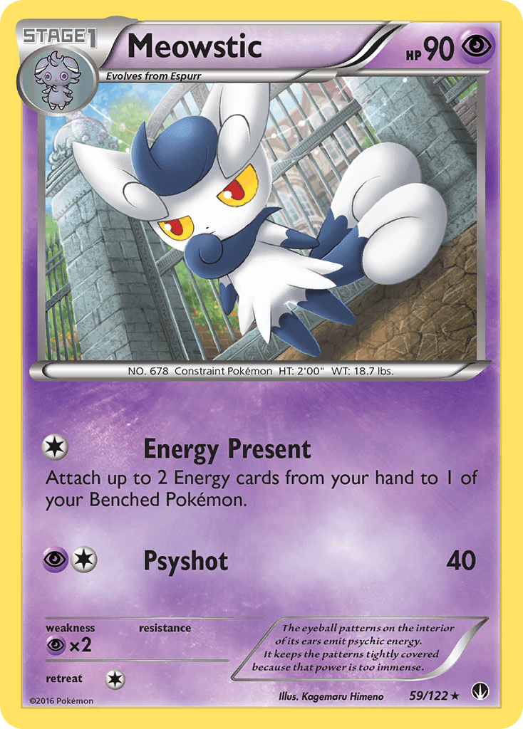 Meowstic, carta 59 de BREAKpoint