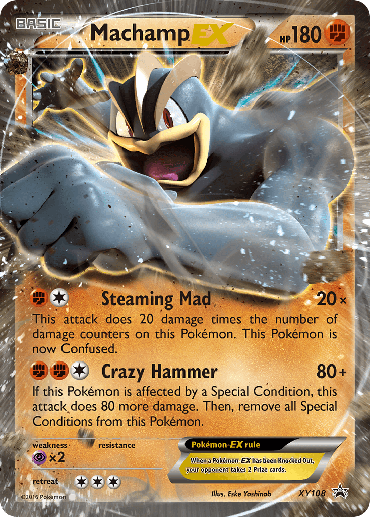 Machamp EX, carta XY108 de XY Black Star Promos