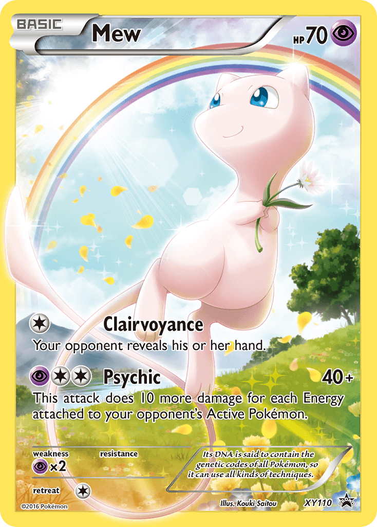 Mew, carta XY110 de XY Black Star Promos