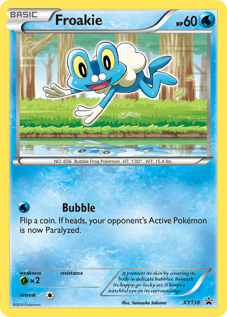 Froakie, carta XY138 de XY Black Star Promos