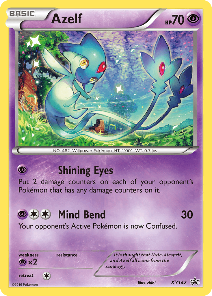 Azelf, carta XY142 de XY Black Star Promos