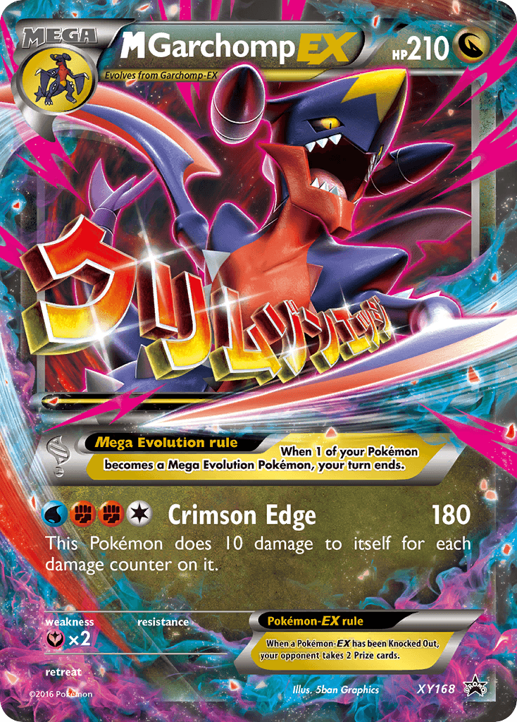 M Garchomp-EX, carta XY168 de XY Black Star Promos