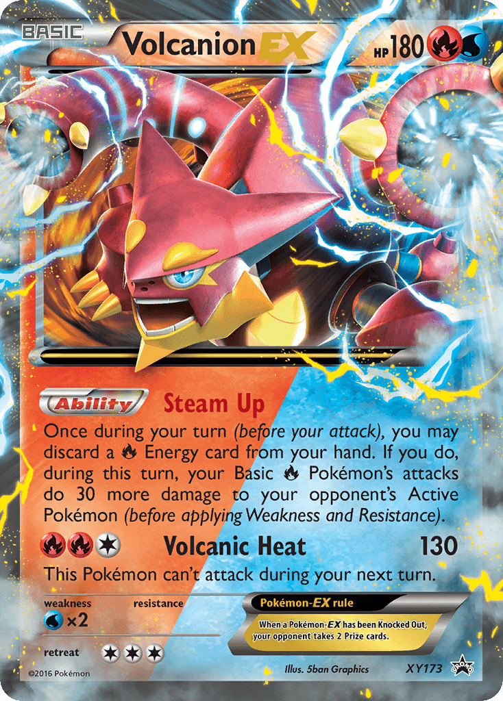 Volcanion EX, carta XY173 de XY Black Star Promos