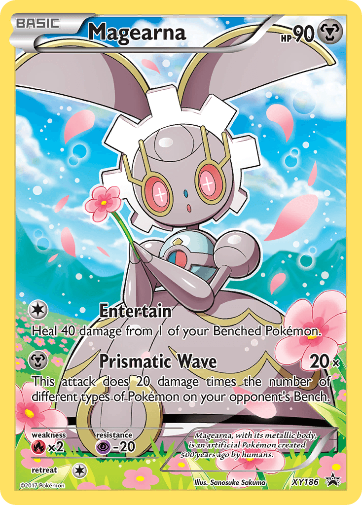 Magearna, carta XY186 de XY Black Star Promos