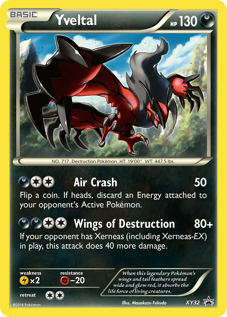Yveltal, carta XY32 de XY Black Star Promos