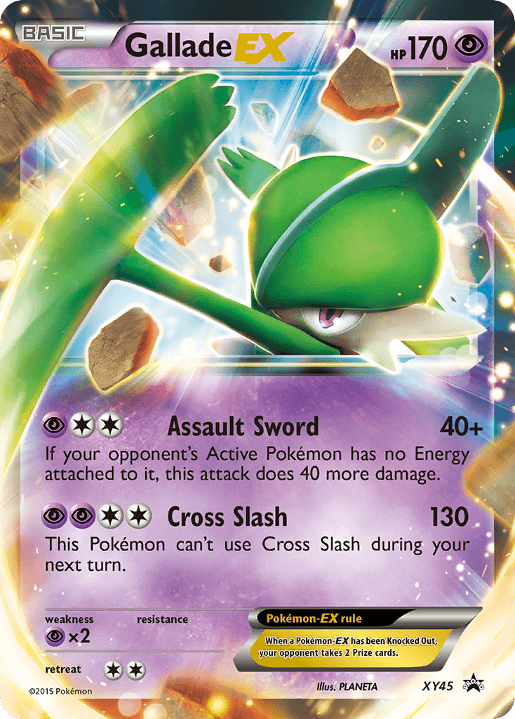 Gallade EX, carta XY45 de XY Black Star Promos