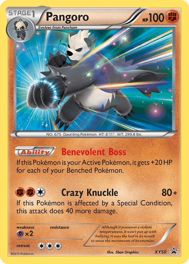 Pangoro, carta XY50 de XY Black Star Promos