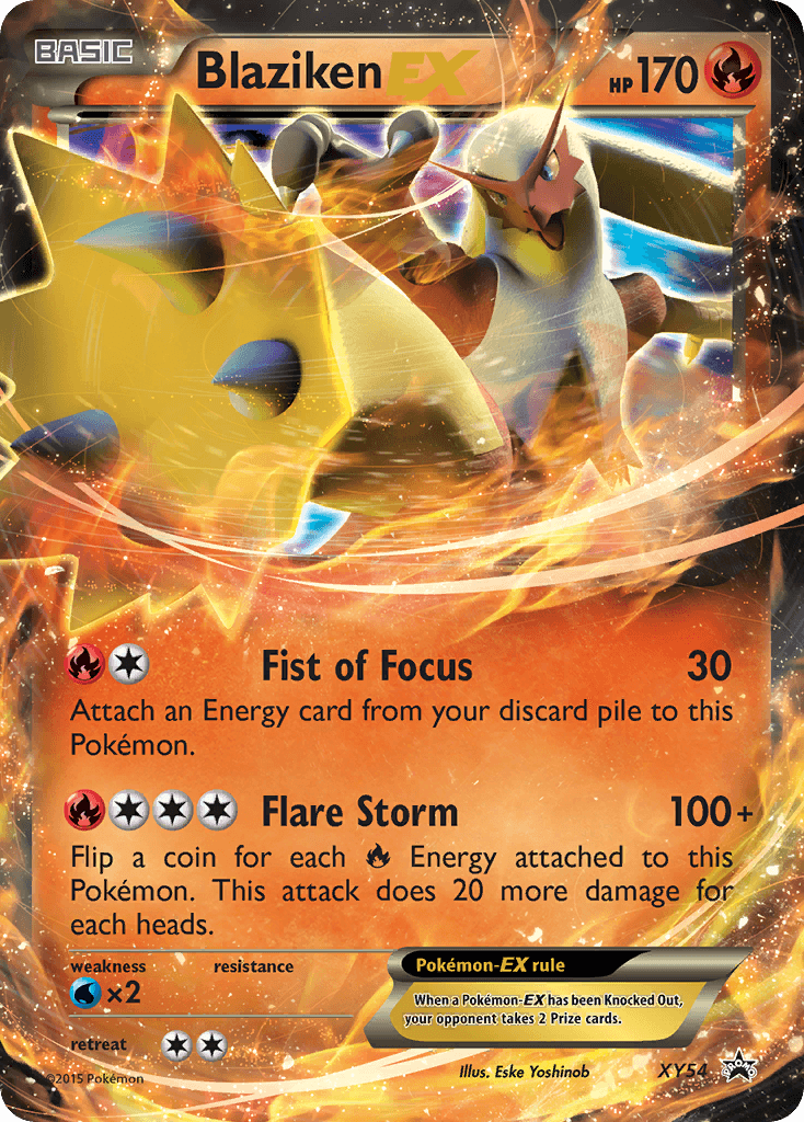 Blaziken EX, carta XY54 de XY Black Star Promos