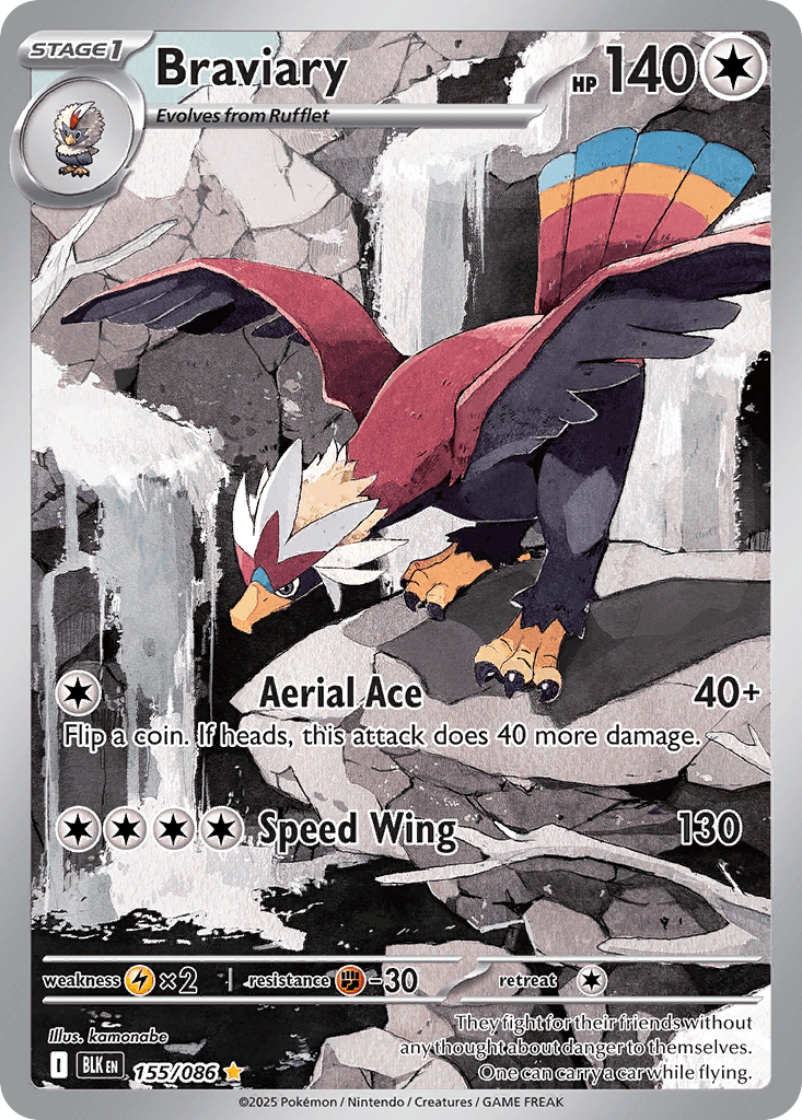 Braviary, carta 155 de Black Bolt