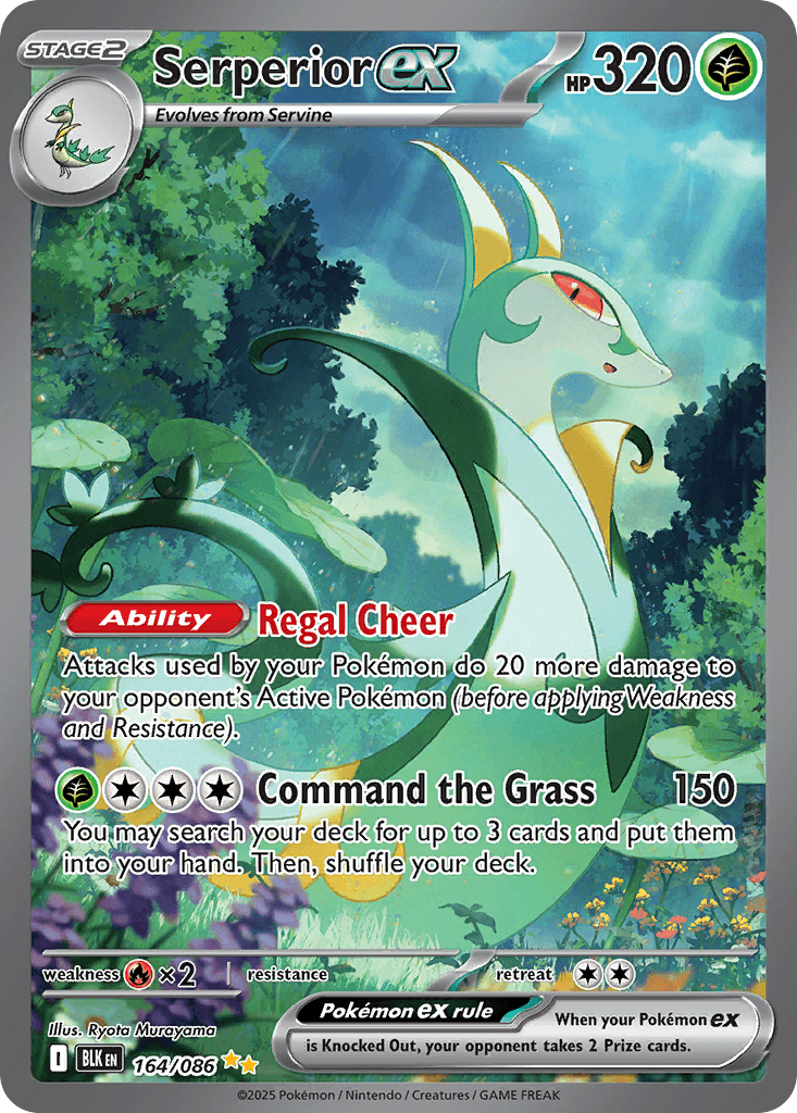 Serperior ex, carta 164 de Black Bolt