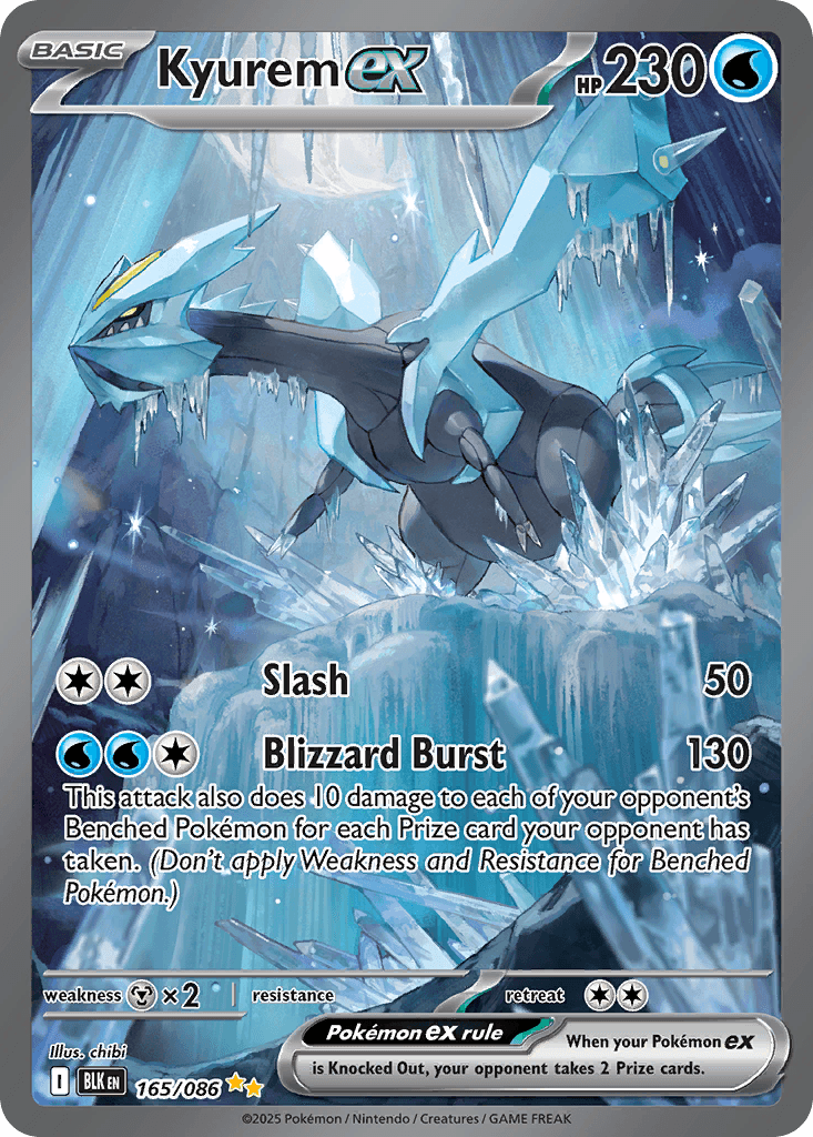 Kyurem ex, carta 165 de Black Bolt
