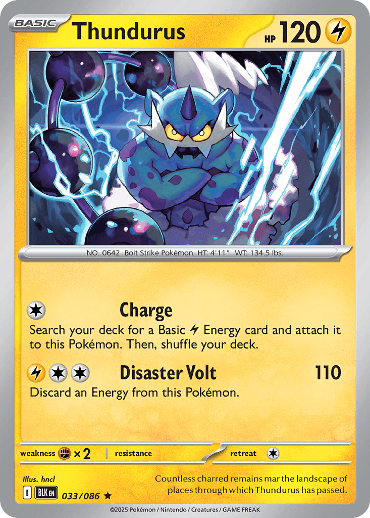 Thundurus, carta 033 de Black Bolt