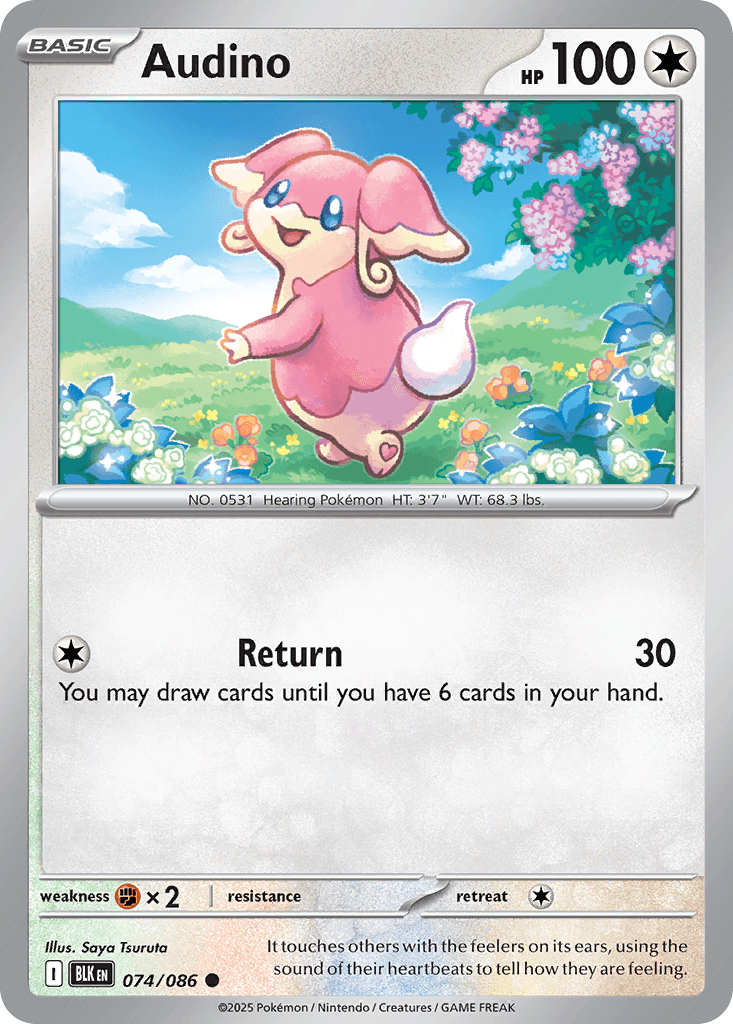 Audino, carta 074 de Black Bolt