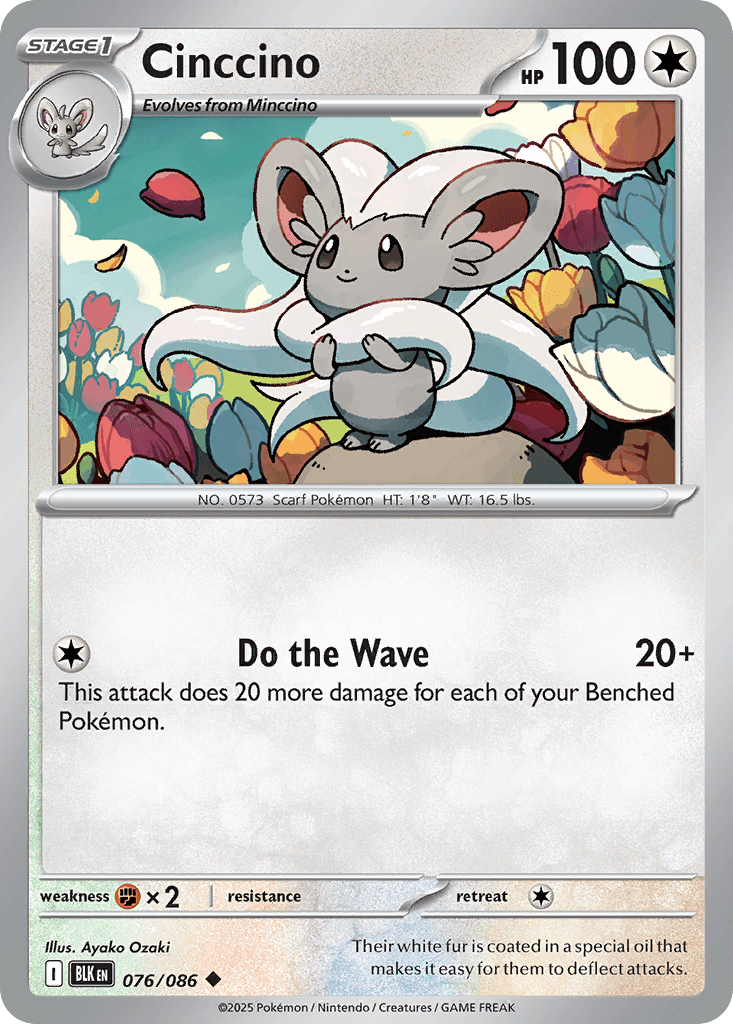 Cinccino, carta 076 de Black Bolt