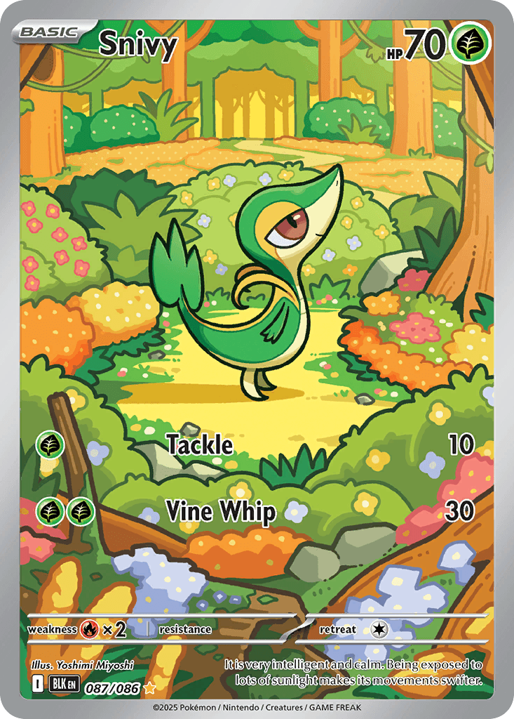 Snivy, carta 087 de Black Bolt