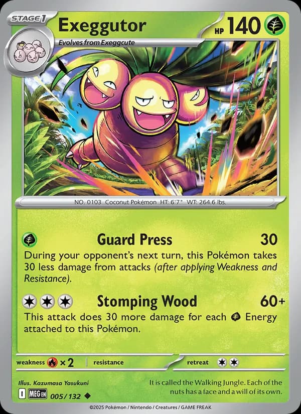 Exeggutor, carta 005 de Mega Evolution