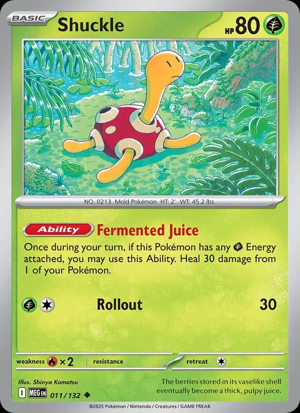 Shuckle, carta 011 de Mega Evolution