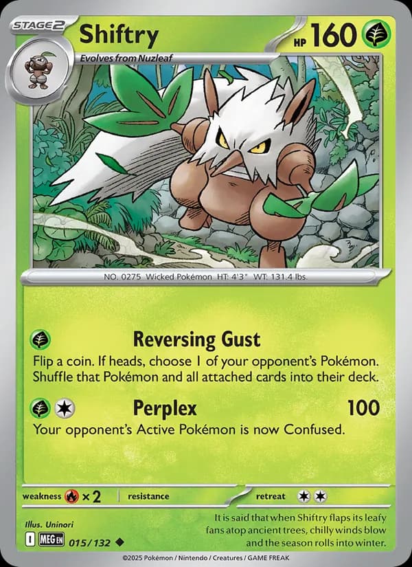 Shiftry, carta 015 de Mega Evolution