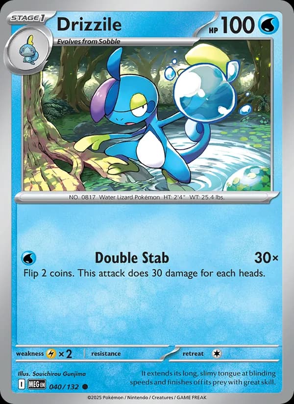 Drizzile, carta 040 de Mega Evolution