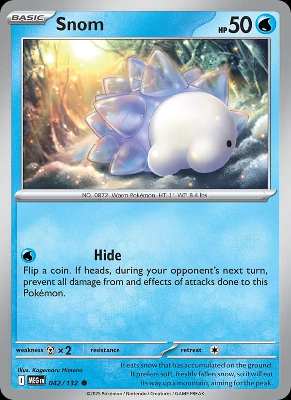 Snom, carta 042 de Mega Evolution