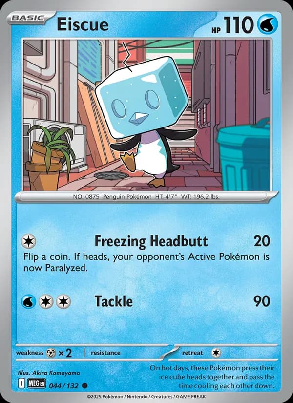 Eiscue, carta 044 de Mega Evolution