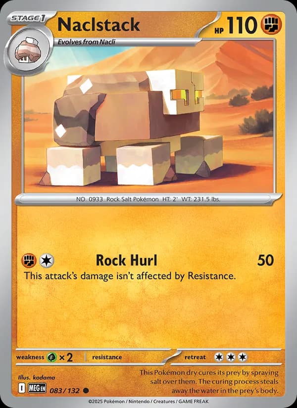 Naclstack, carta 083 de Mega Evolution