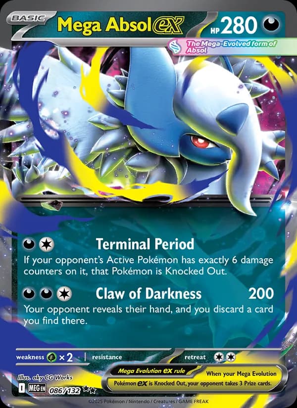 Mega Absol ex, carta 086 de Mega Evolution