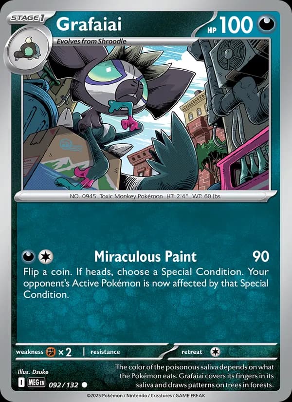 Grafaiai, carta 092 de Mega Evolution