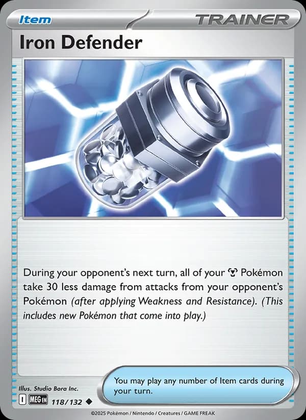 Iron Defender, carta 118 de Mega Evolution