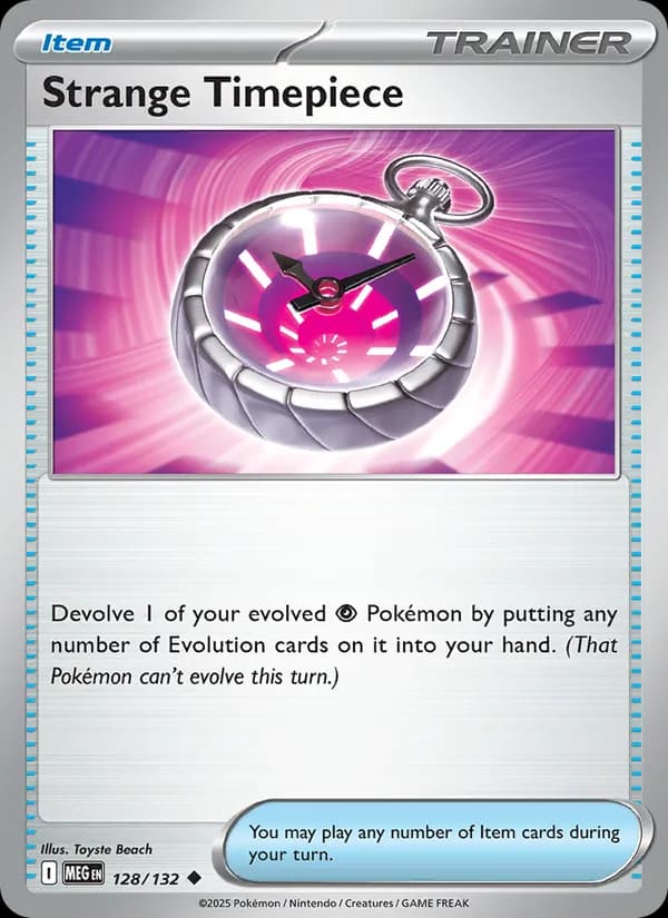 Strange Timepiece, carta 128 de Mega Evolution