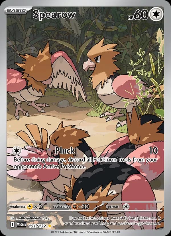 Spearow, carta 151 de Mega Evolution