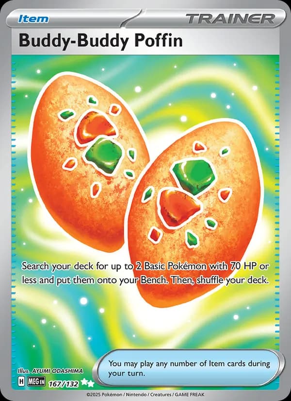 Buddy-Buddy Poffin, carta 167 de Mega Evolution