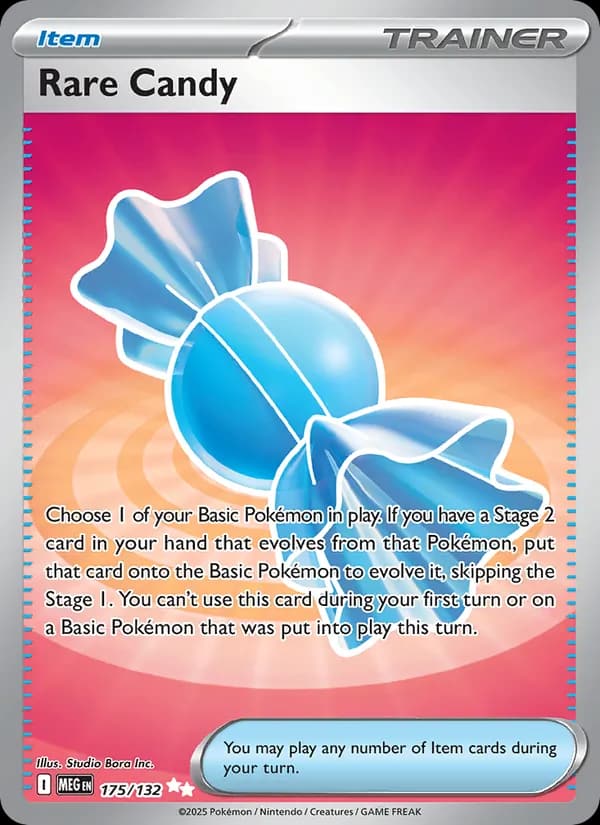 Rare Candy, carta 175 de Mega Evolution