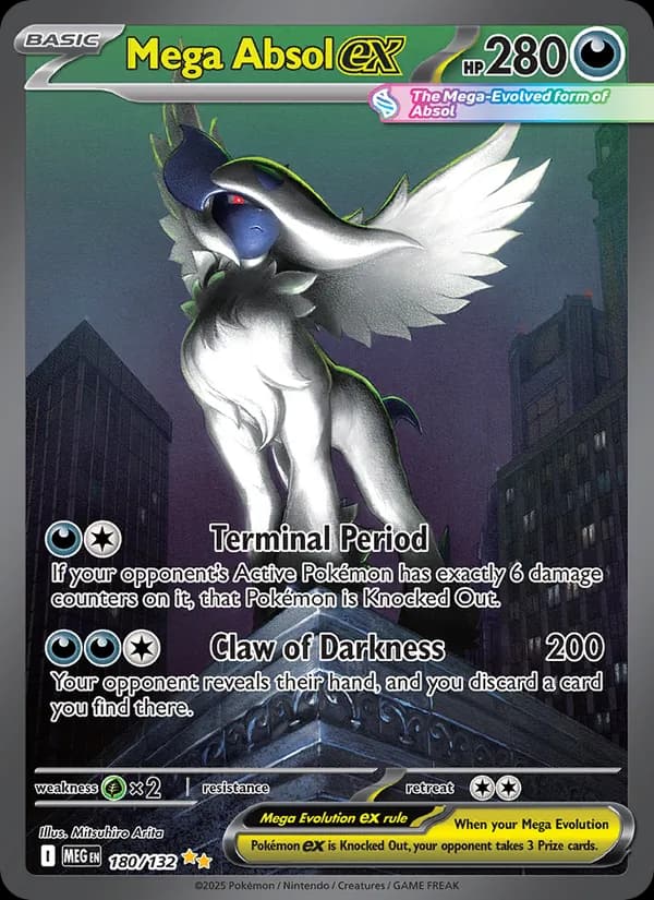 Mega Absol ex, carta 180 de Mega Evolution